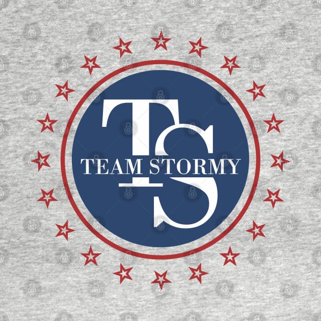 Team Stormy Daniels Blue Red Logo  I Am With Her by ZAZIZU